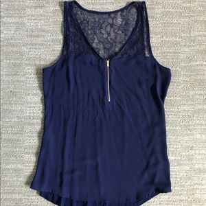 [Express] NWOT Lace trim blouse